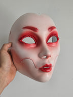 Pink Geisha Oni Full Mask