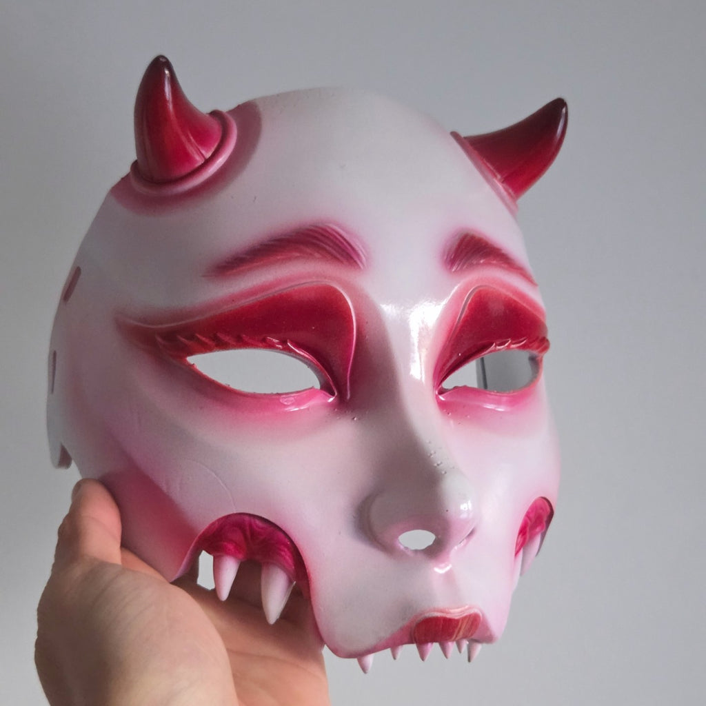 White Hannya Full Mask