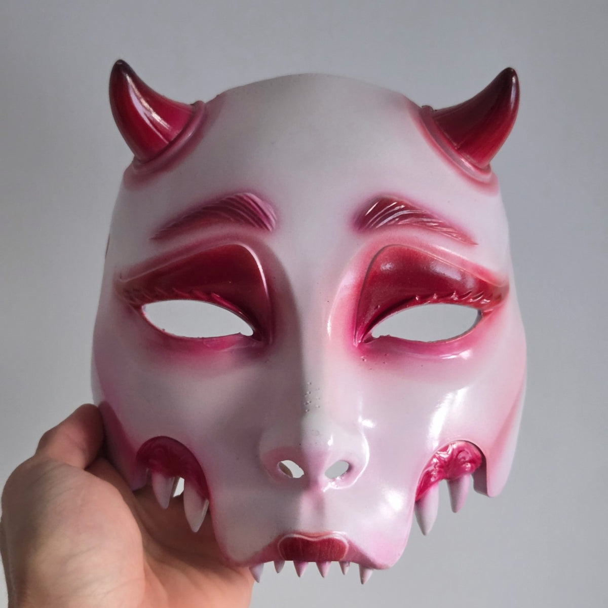 White Hannya Full Mask
