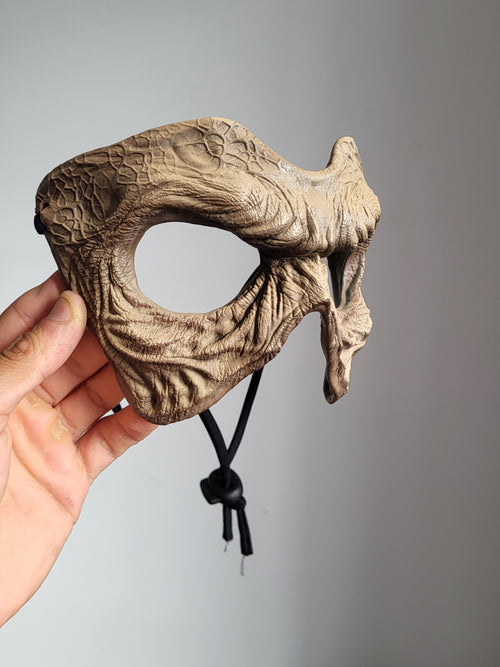 Beige Horror Eye Mask