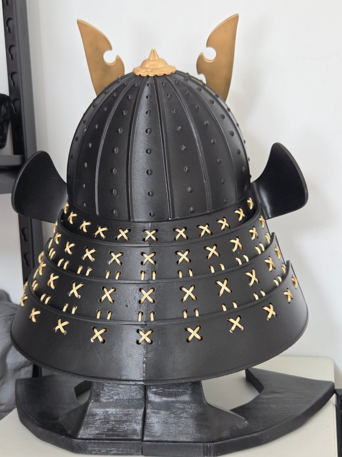 Black Samurai Helmet and Mask Kit