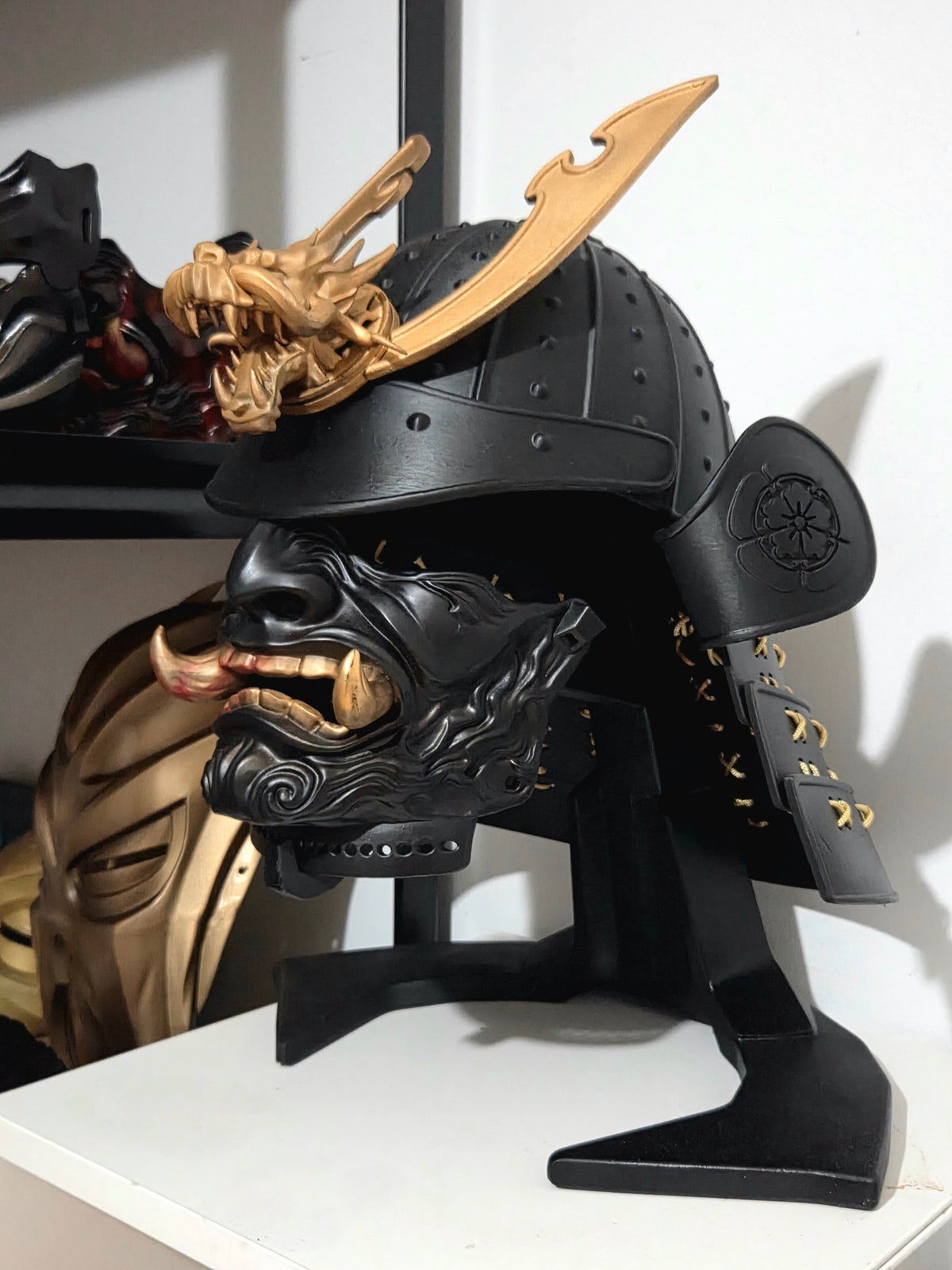 Black Samurai Kabuto Helmet