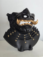 Black Samurai Oni Armored Mask