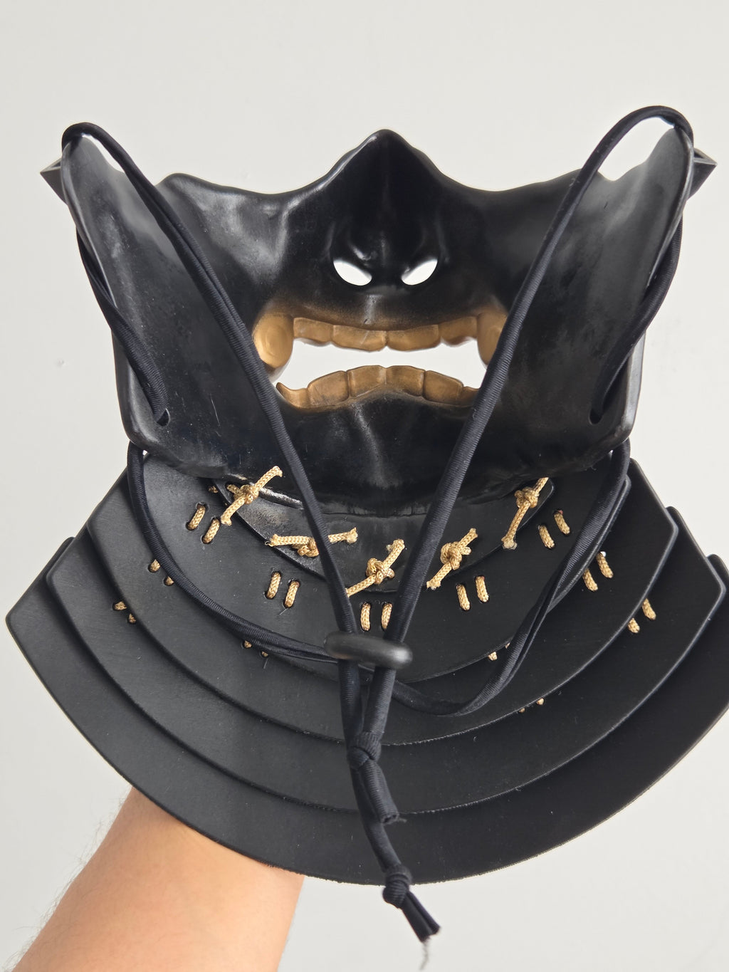 Black Samurai Oni Armored Mask