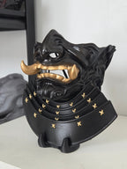 Black Samurai Oni Armored Mask
