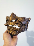 Bronze Oni Half-Mask