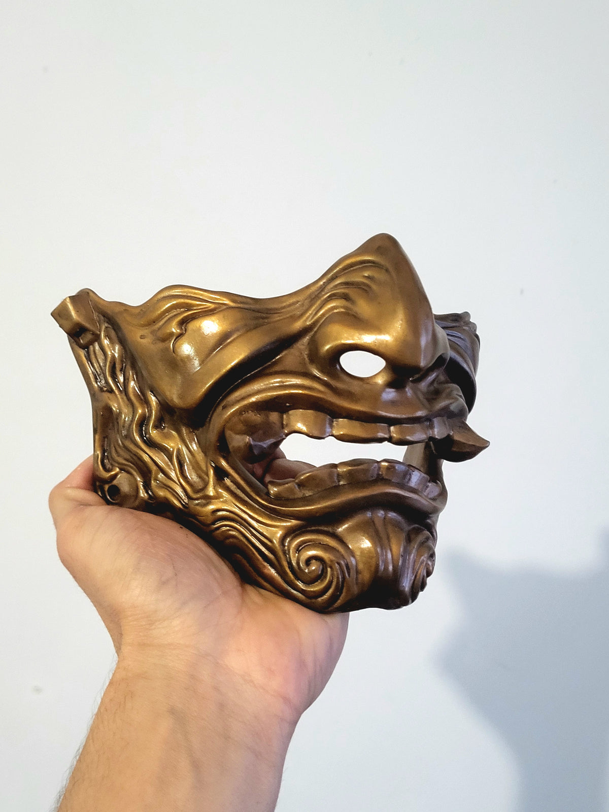 Bronze Oni Half-Mask