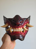 Crimson Oni Menpo Half-Mask