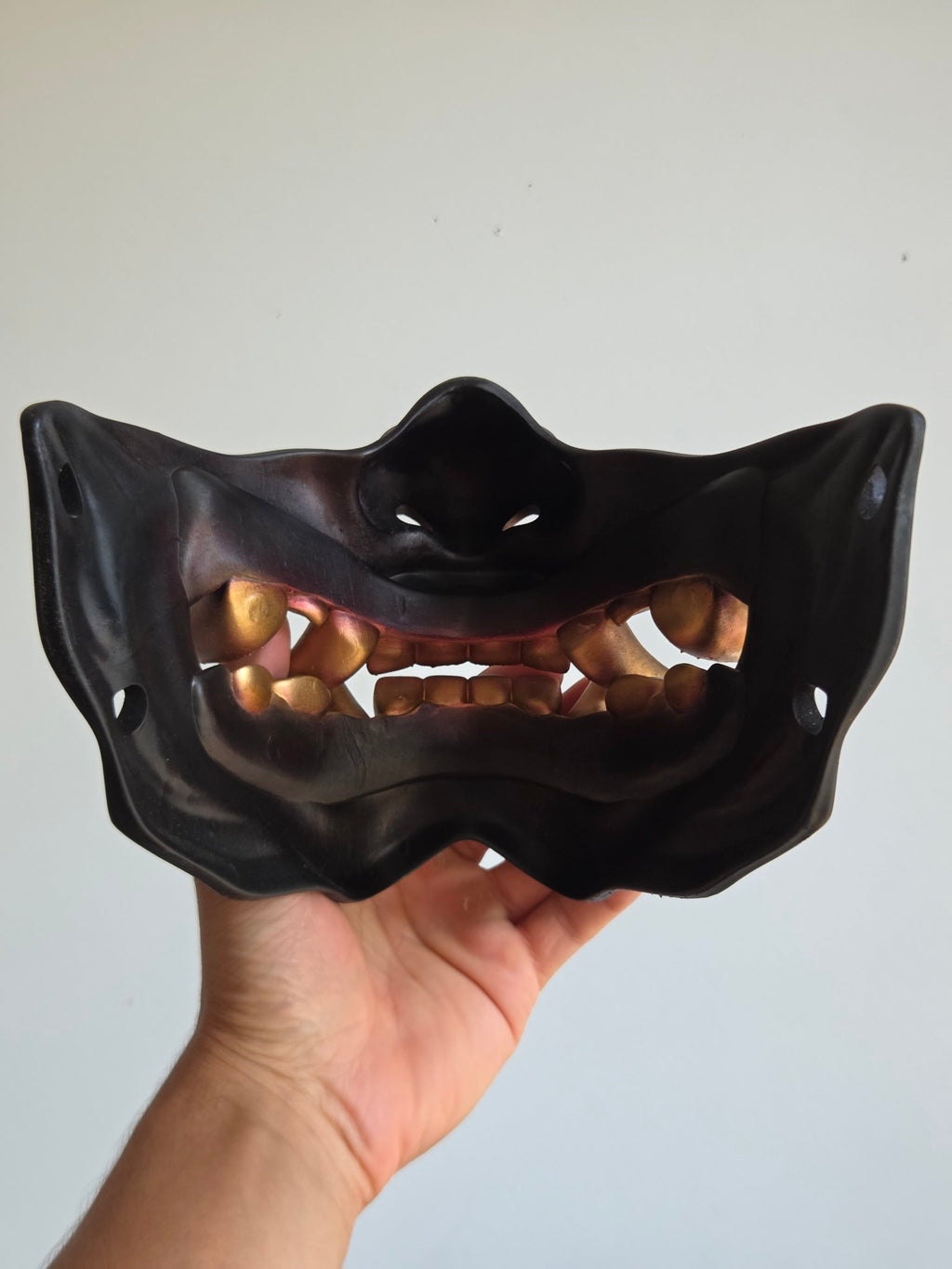 Crimson Oni Menpo Half-Mask