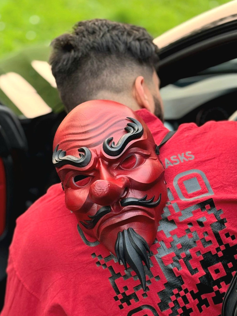 Red Tengu Full Mask