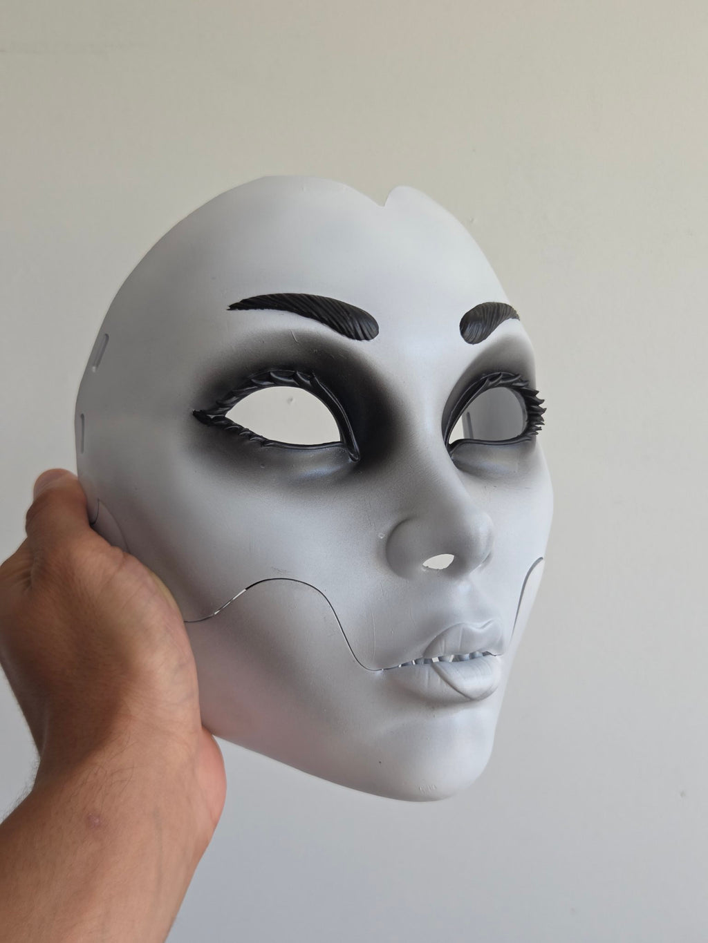 White Geisha Oni Full Mask