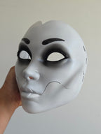 White Geisha Oni Full Mask