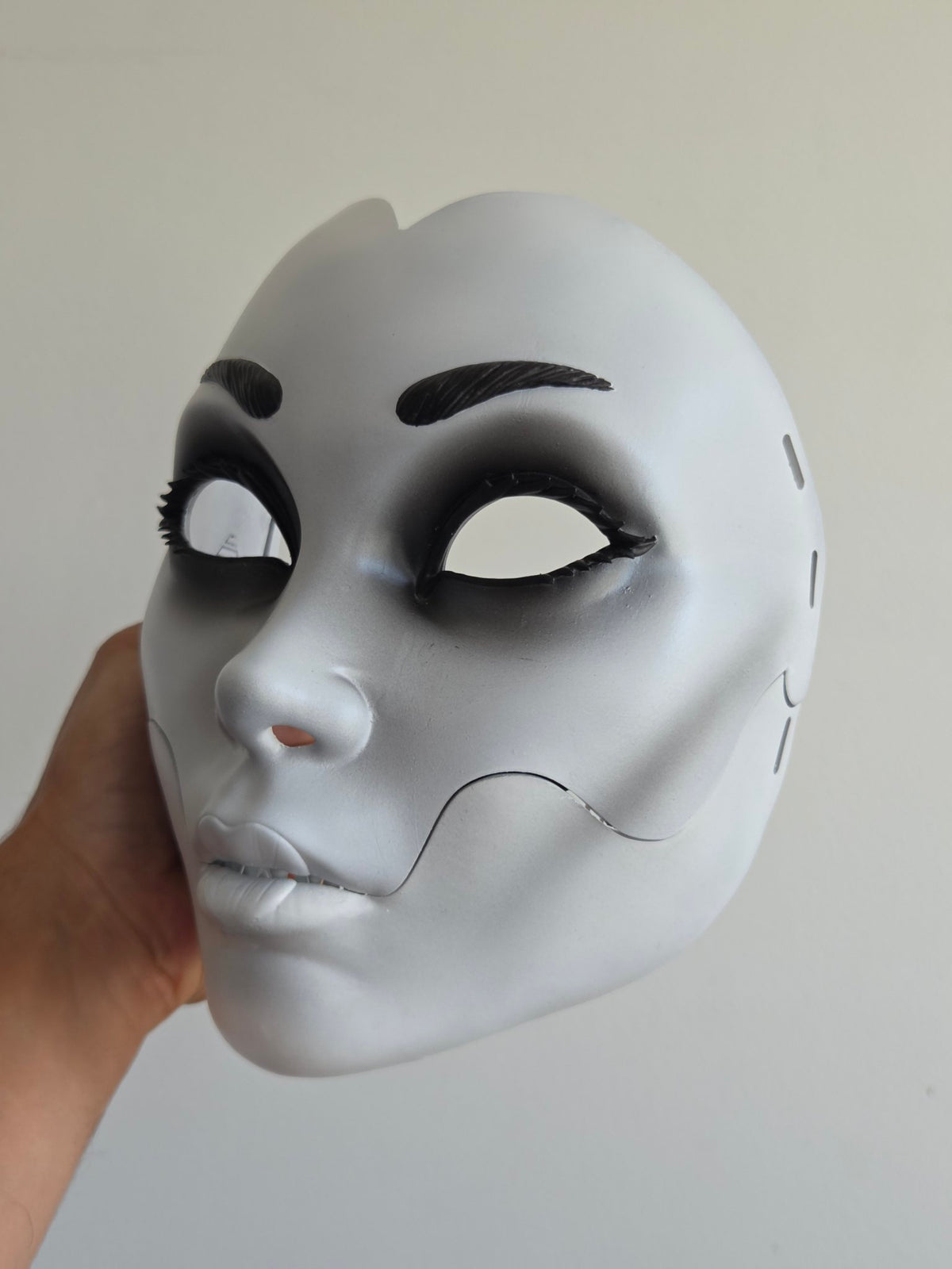 White Geisha Oni Full Mask