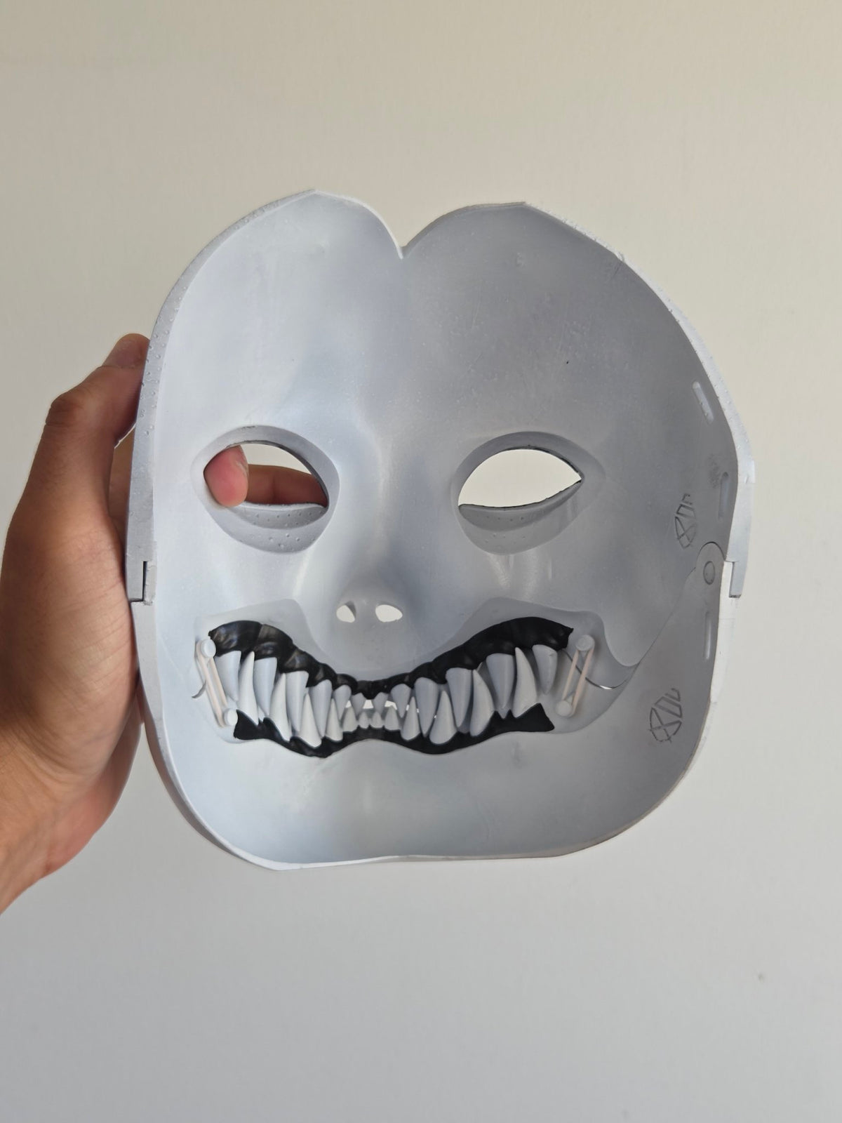 White Geisha Oni Full Mask