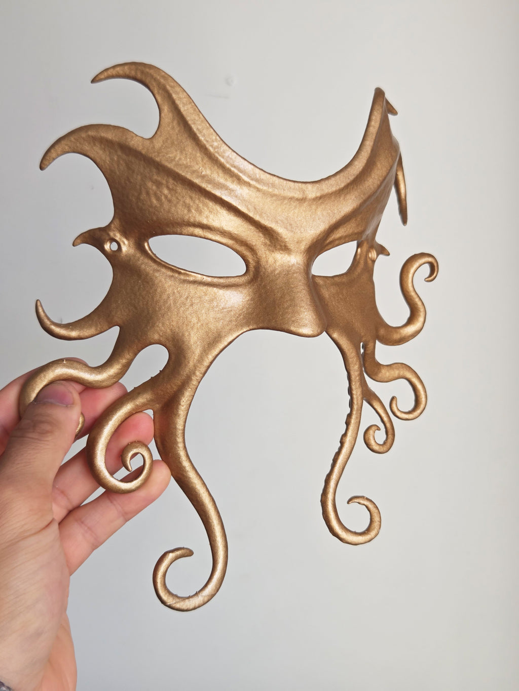 Golden Octopus Venetian Mask