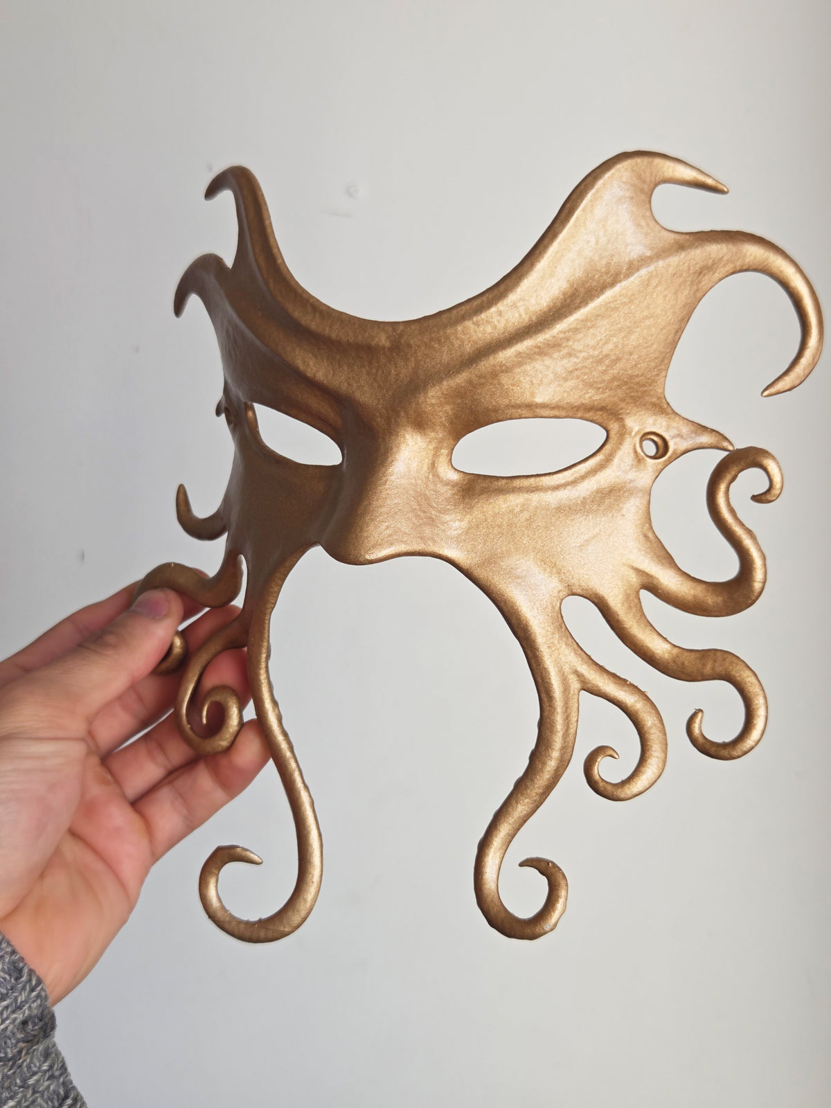 Golden Octopus Venetian Mask