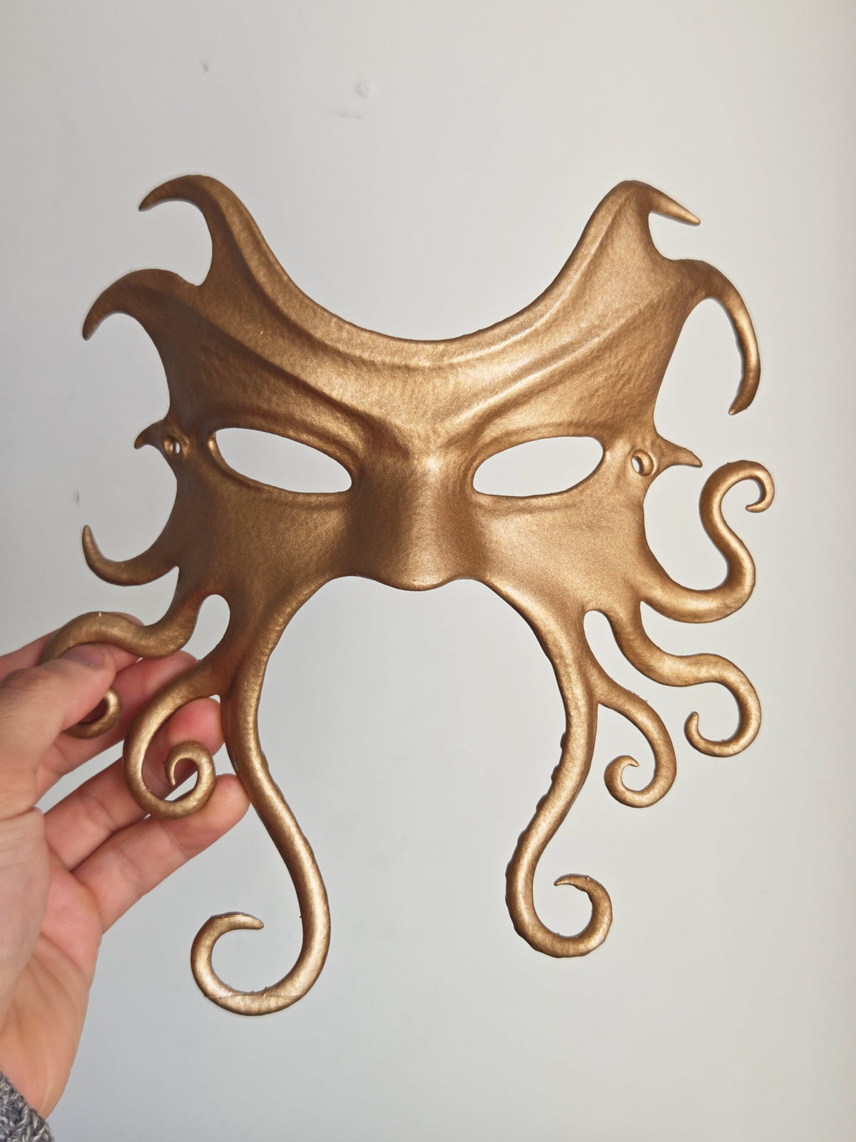 Golden Octopus Venetian Mask