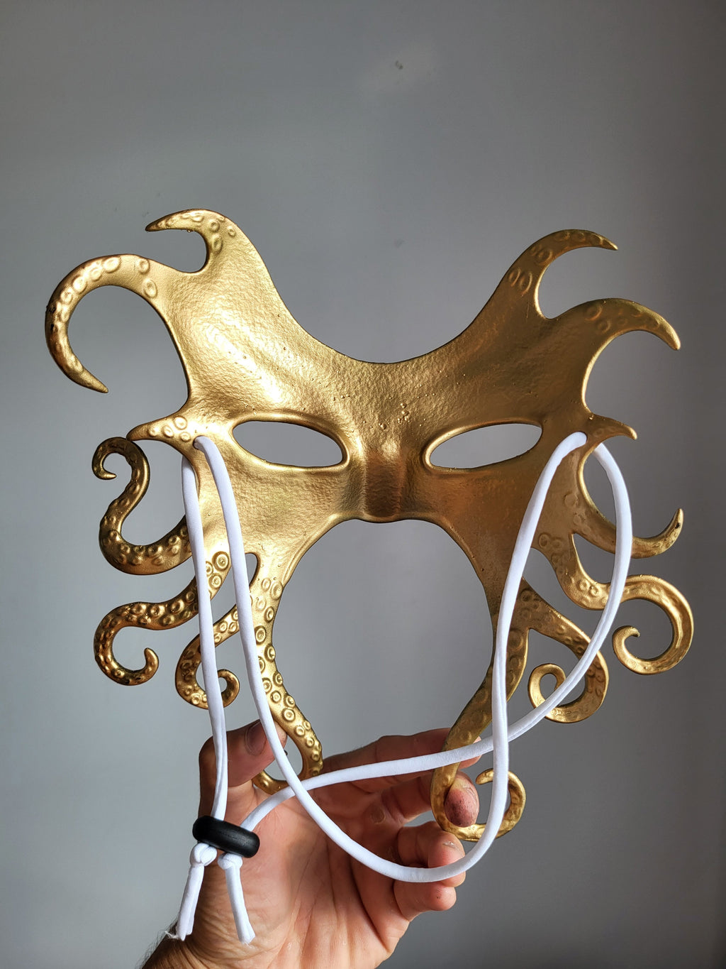 Golden Octopus Venetian Mask