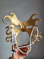 Golden Octopus Venetian Mask