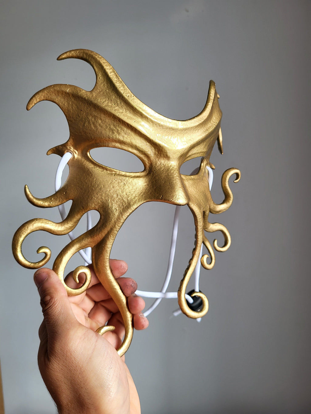 Golden Octopus Venetian Mask