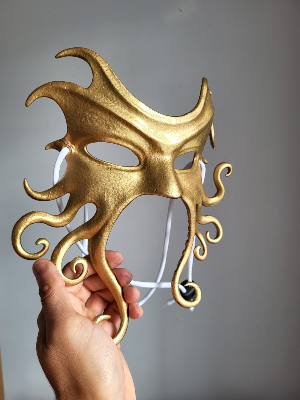 Golden Octopus Venetian Mask