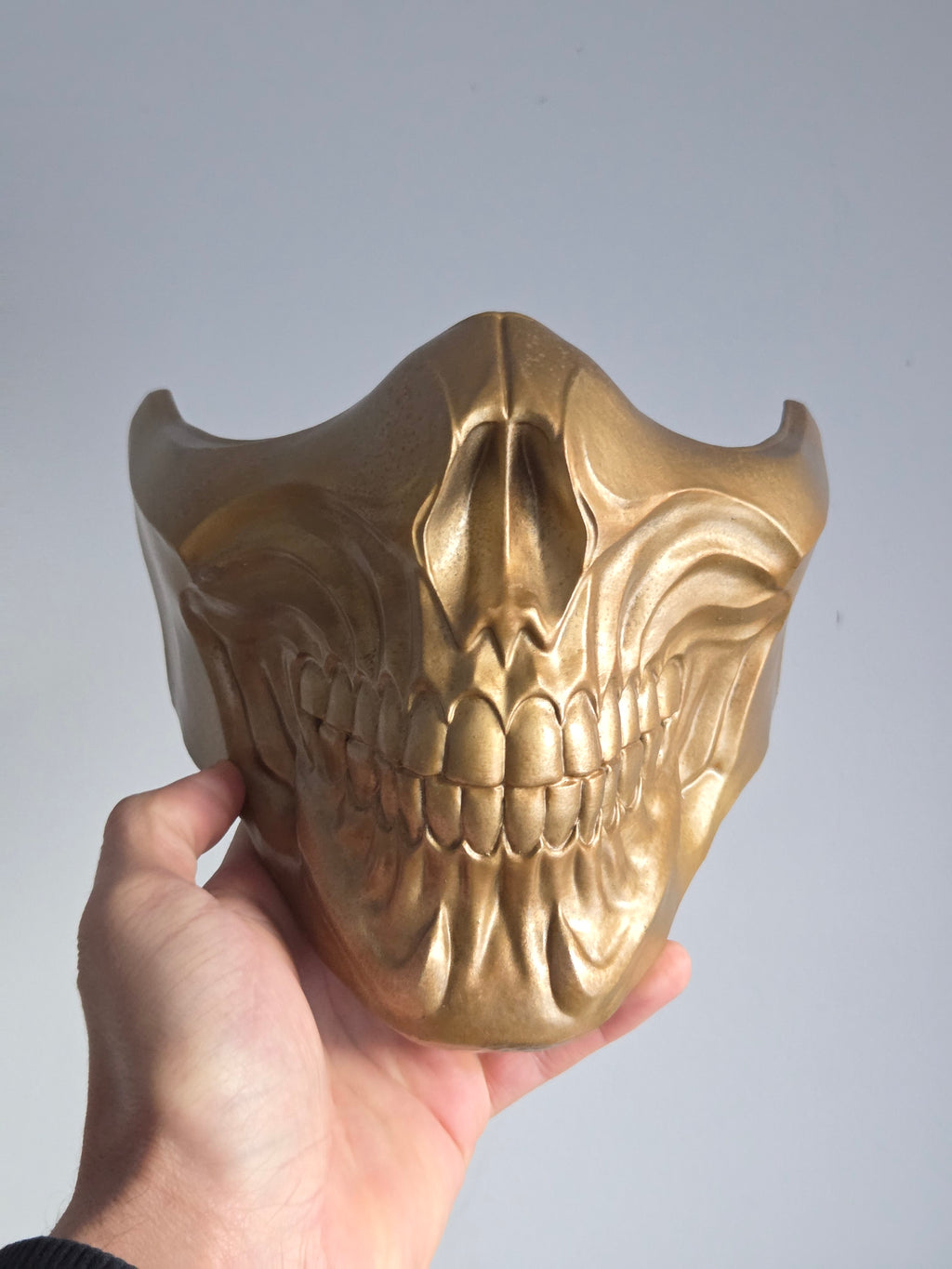 Golden Skeleton Half-Mask