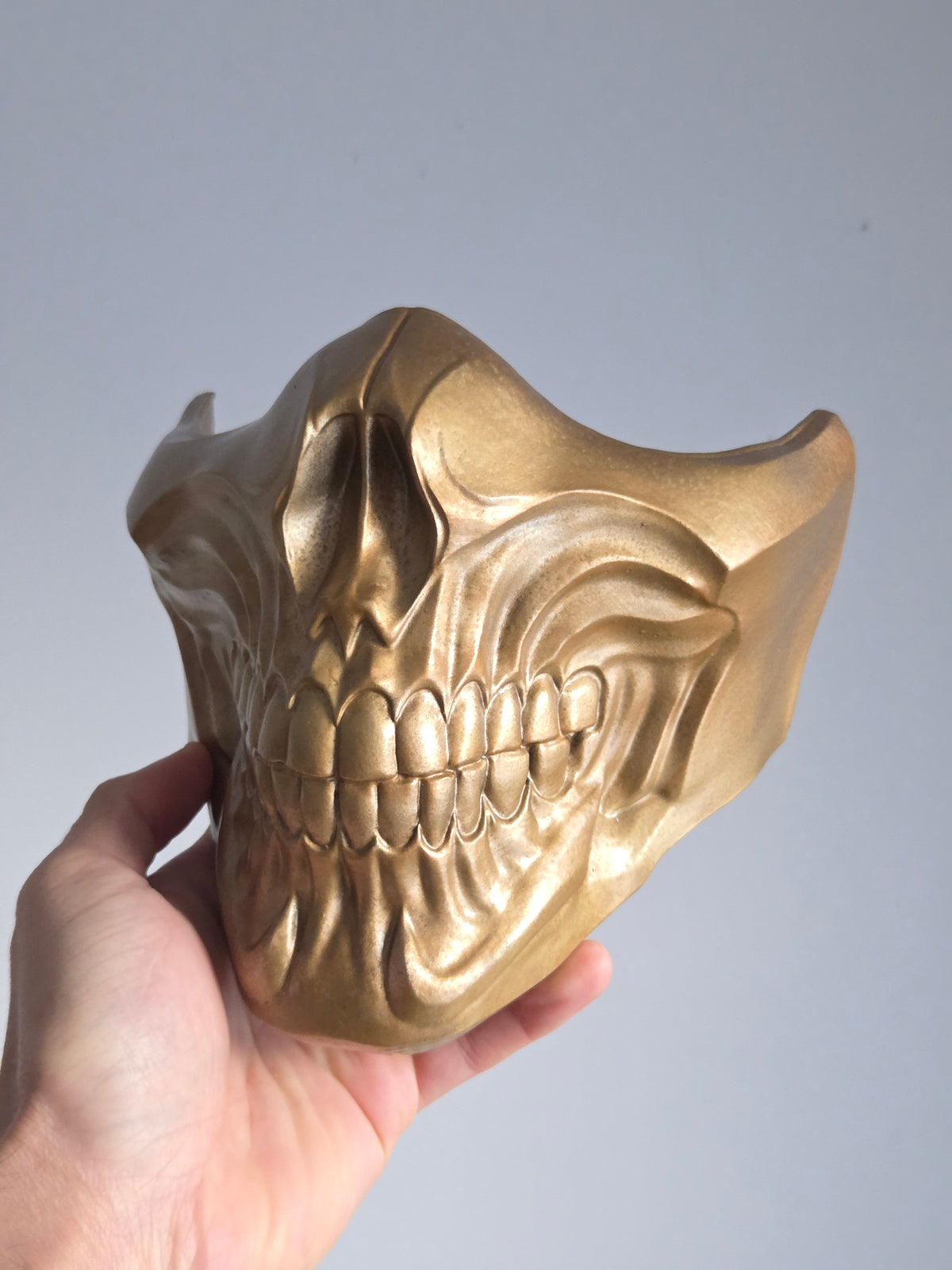 Golden Skeleton Half-Mask