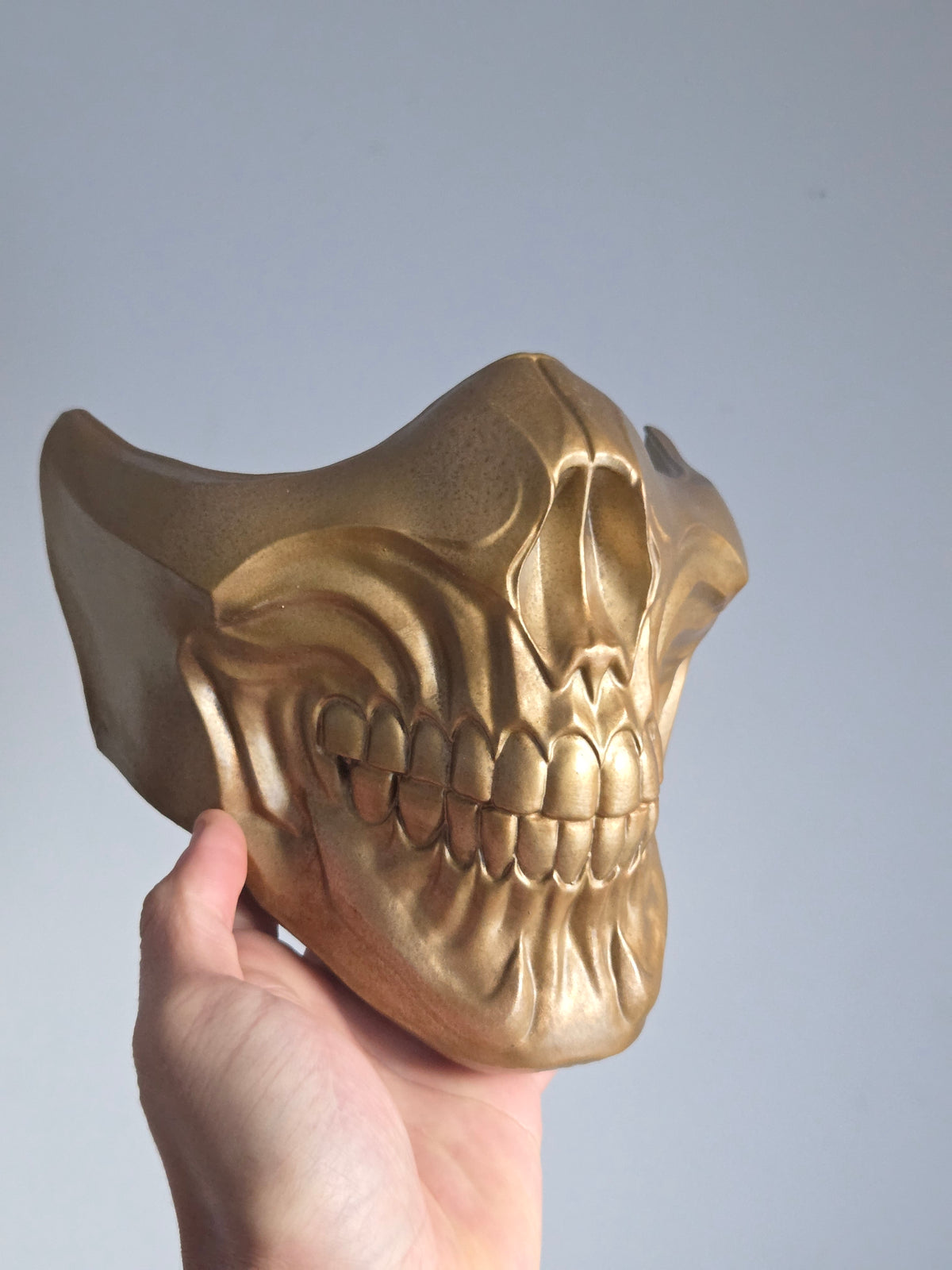 Golden Skeleton Half-Mask