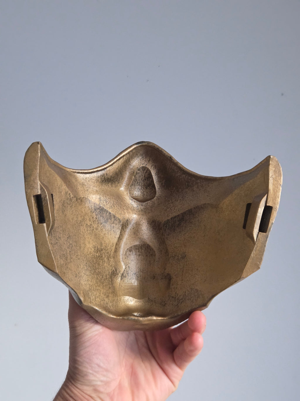 Golden Skeleton Half-Mask