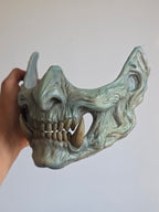 Ancient Stone Oni Menpo Half-Mask