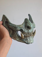 Ancient Stone Oni Menpo Half-Mask