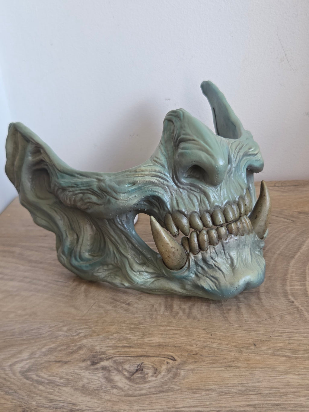 Ancient Stone Oni Menpo Half-Mask