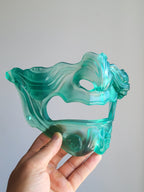Jade Translucent Oni Half-Mask