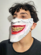 Joker White Half-Mask