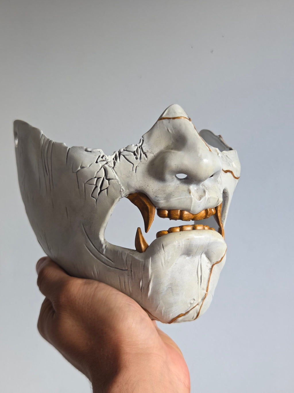 Kintsugi Oni Menpo Half-Mask