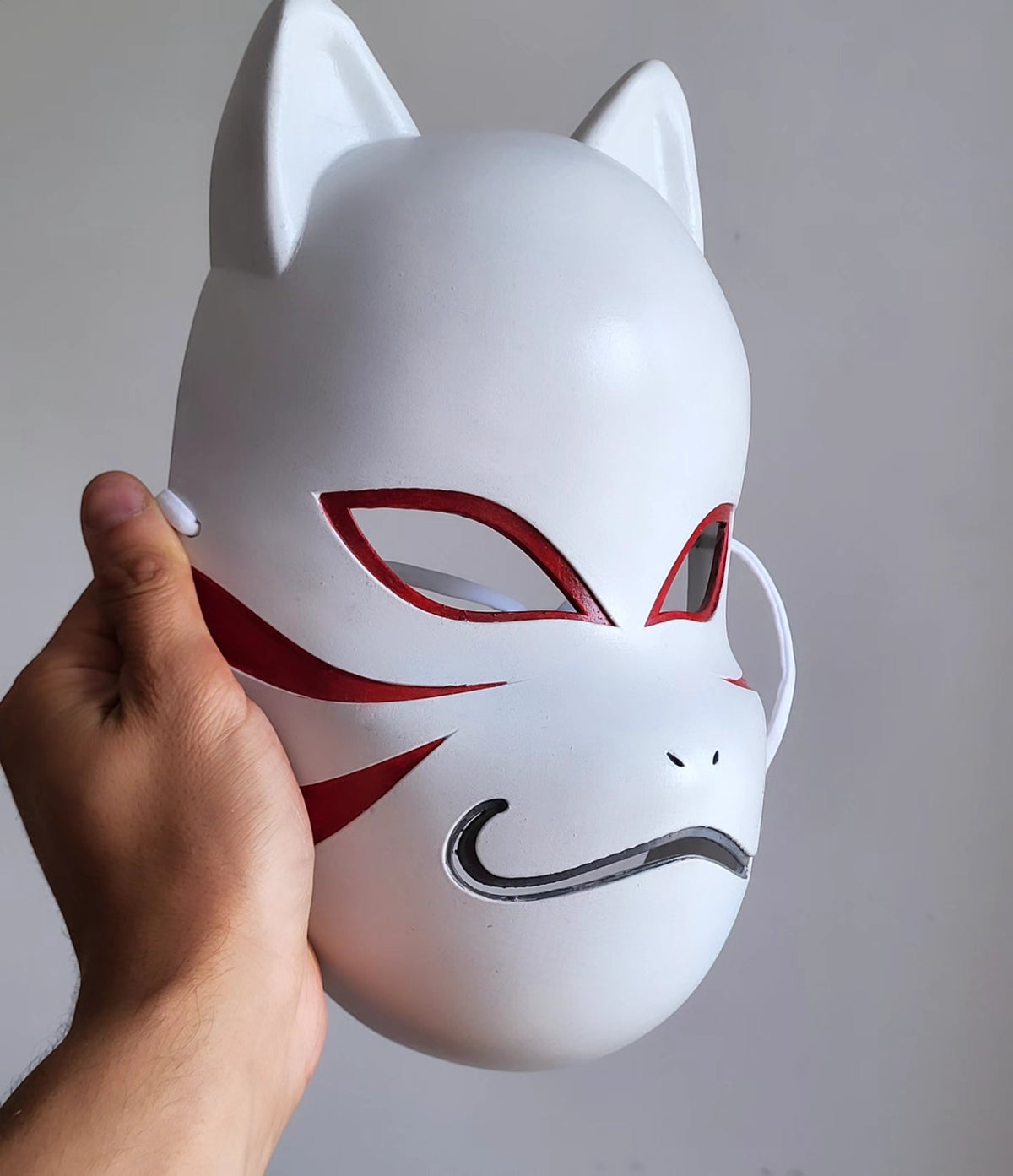 White Kitsune Fox Mask