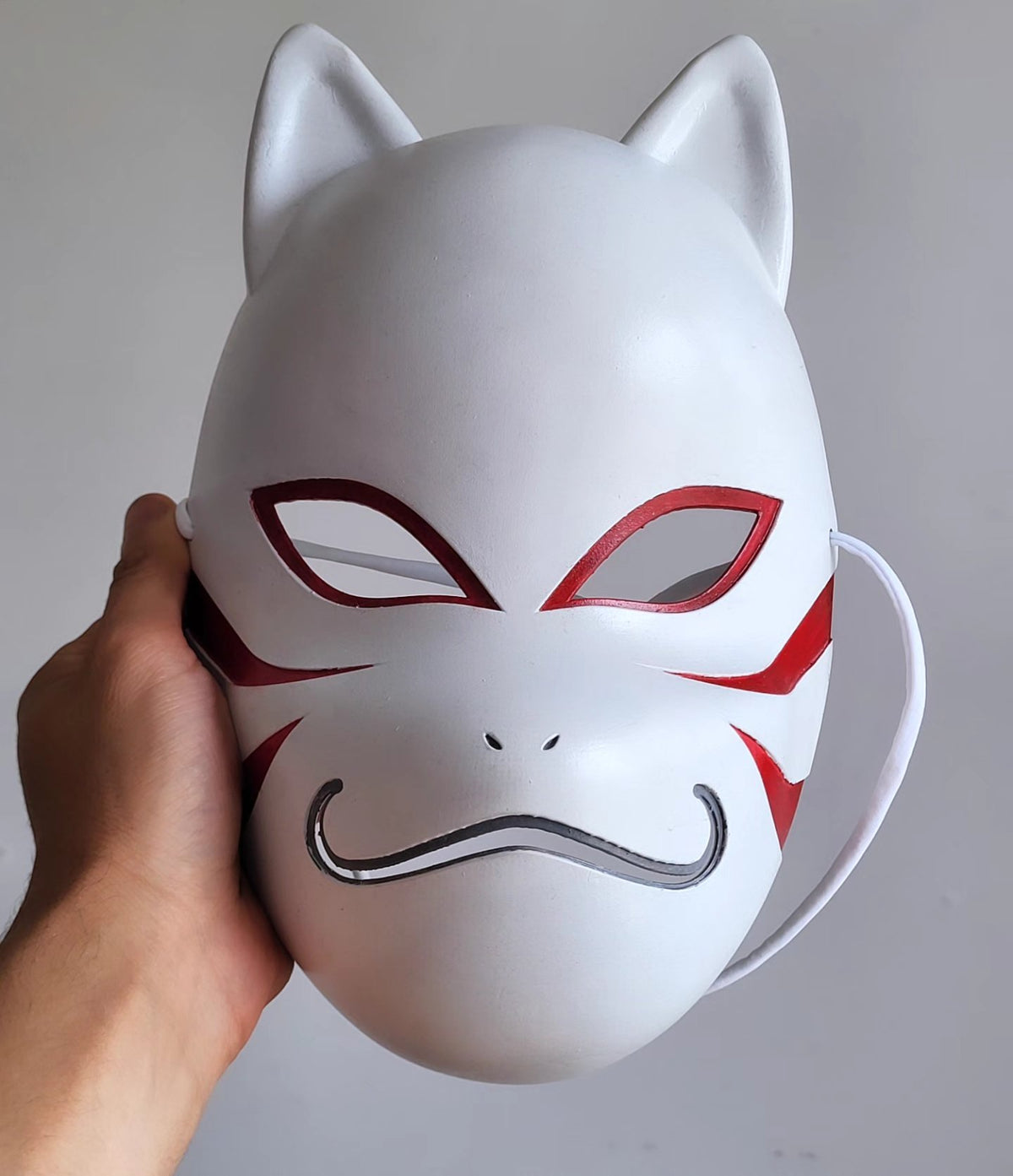 White Kitsune Fox Mask