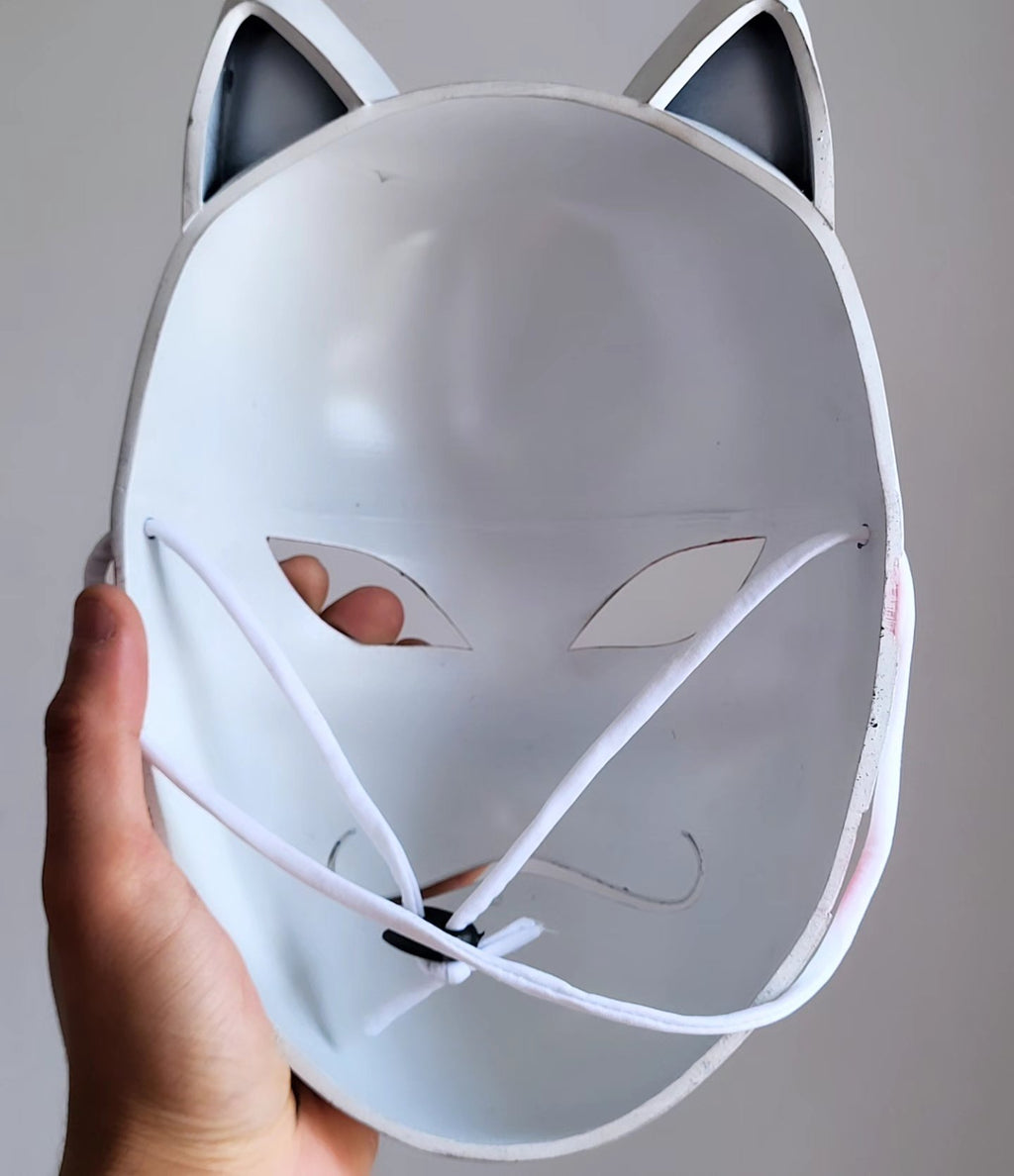 White Kitsune Fox Mask