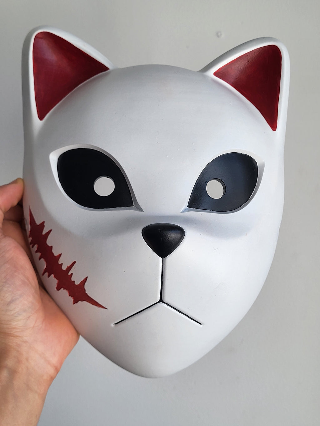 Scarred Kitsune Half-Mask