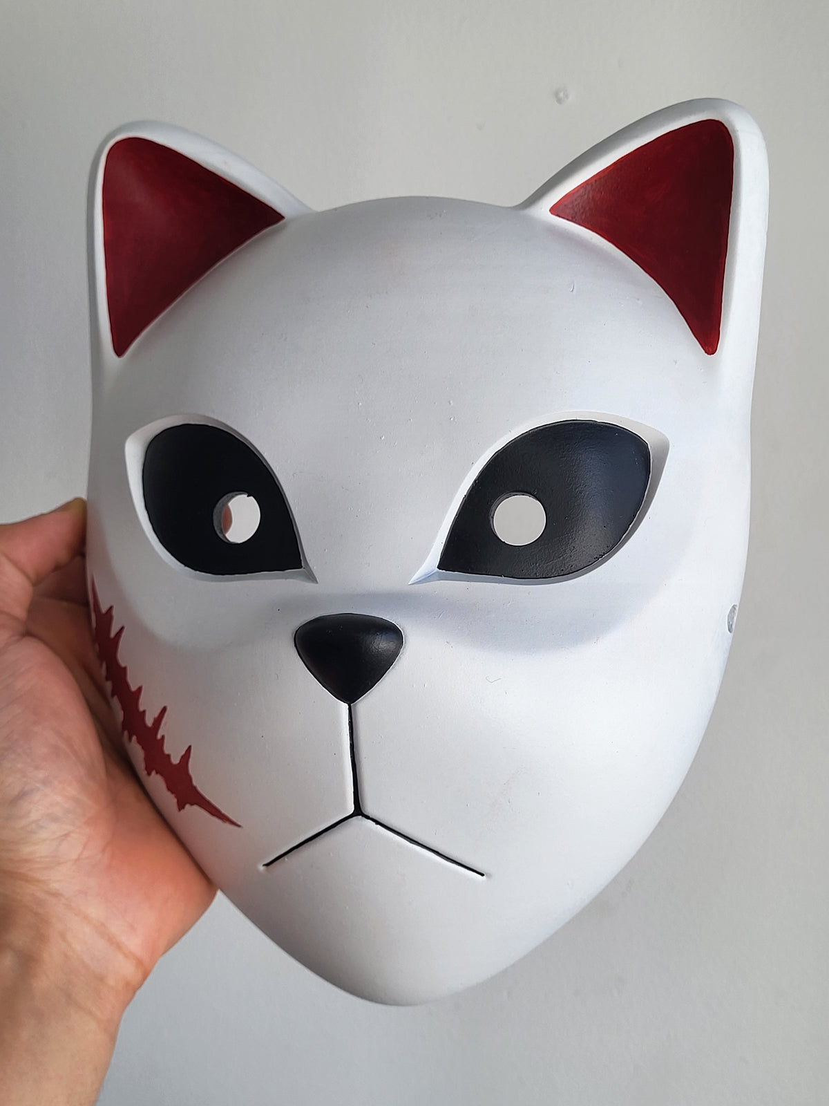 Scarred Kitsune Half-Mask
