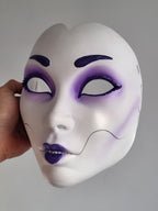Violet Geisha Oni Full Mask