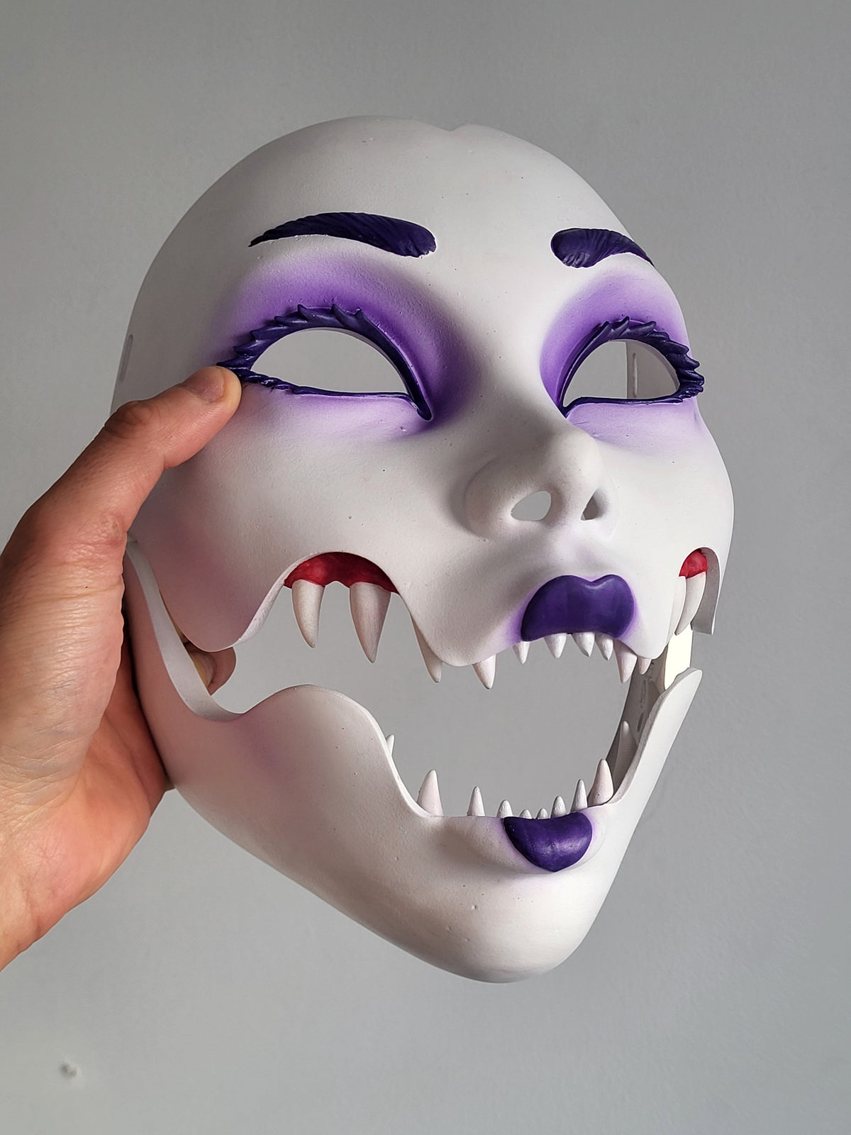 Violet Geisha Oni Full Mask