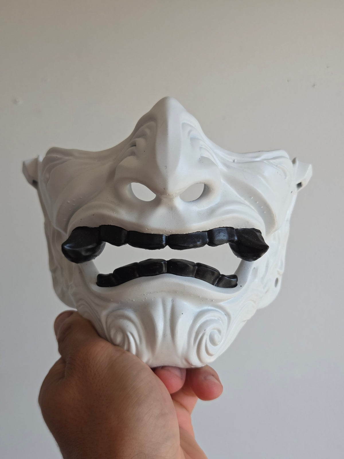 White Oni Menpo Half-Mask