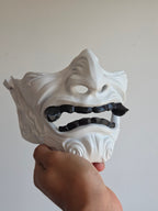 White Oni Menpo Half-Mask