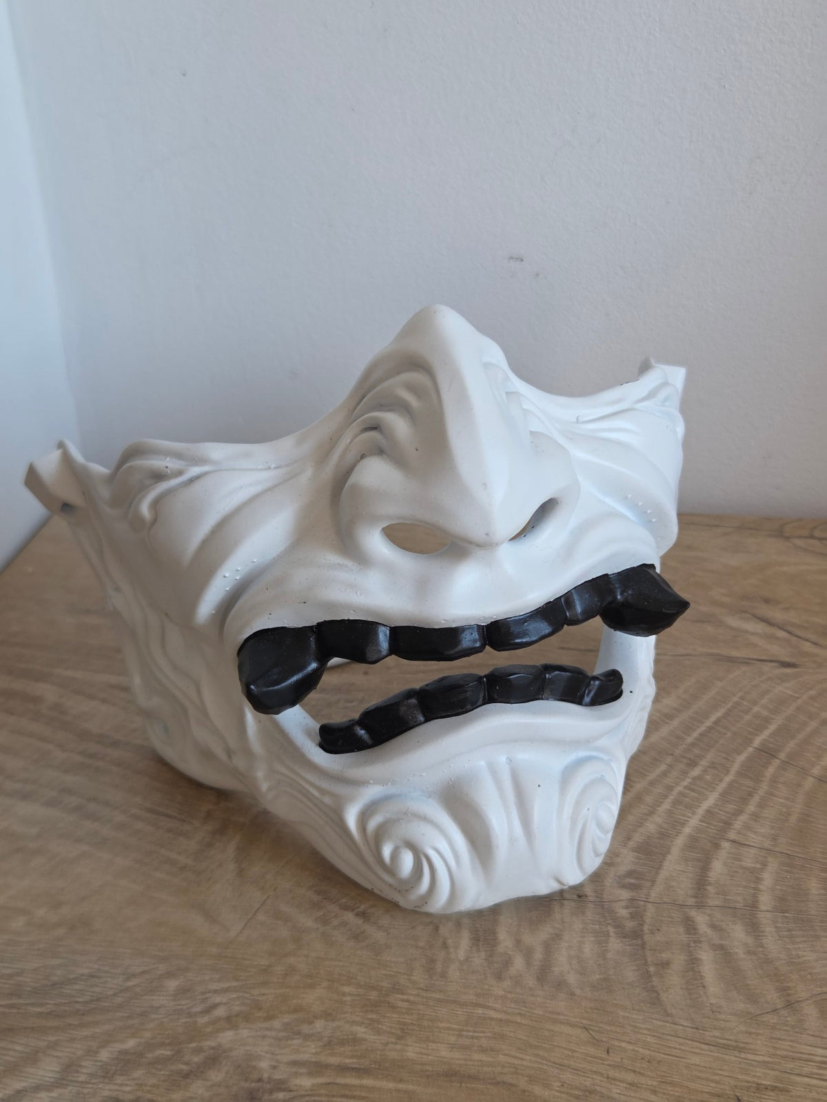 White Oni Menpo Half-Mask