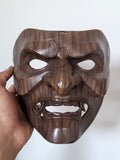 Wood Grain Oni Full Mask
